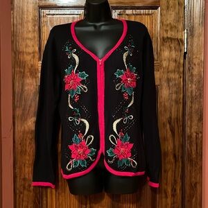 Christmas Zip Up Holiday Sweater